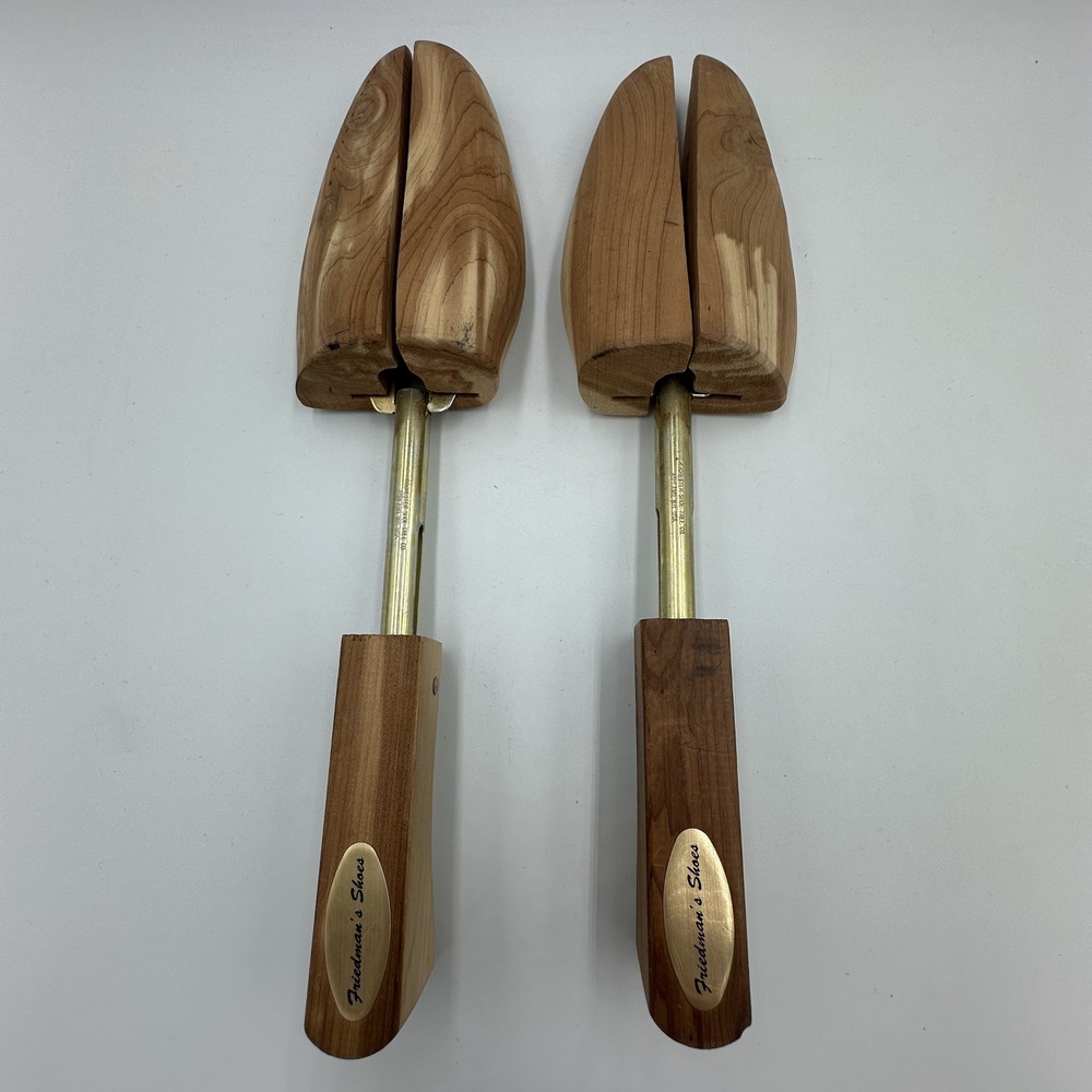 Rochester Shoes Tree Co Ashland NH USA Cedar Large Split Toe‎ Vintage